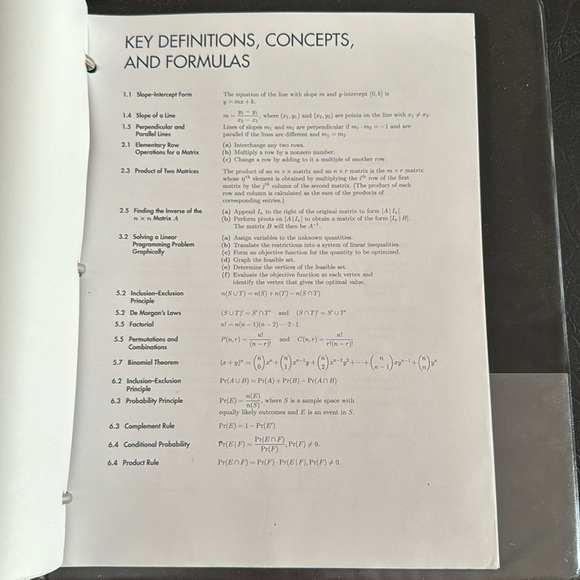 Book,🎃PRICE DROP🎃Finite Mathematics, Used - Picture 13 of 13